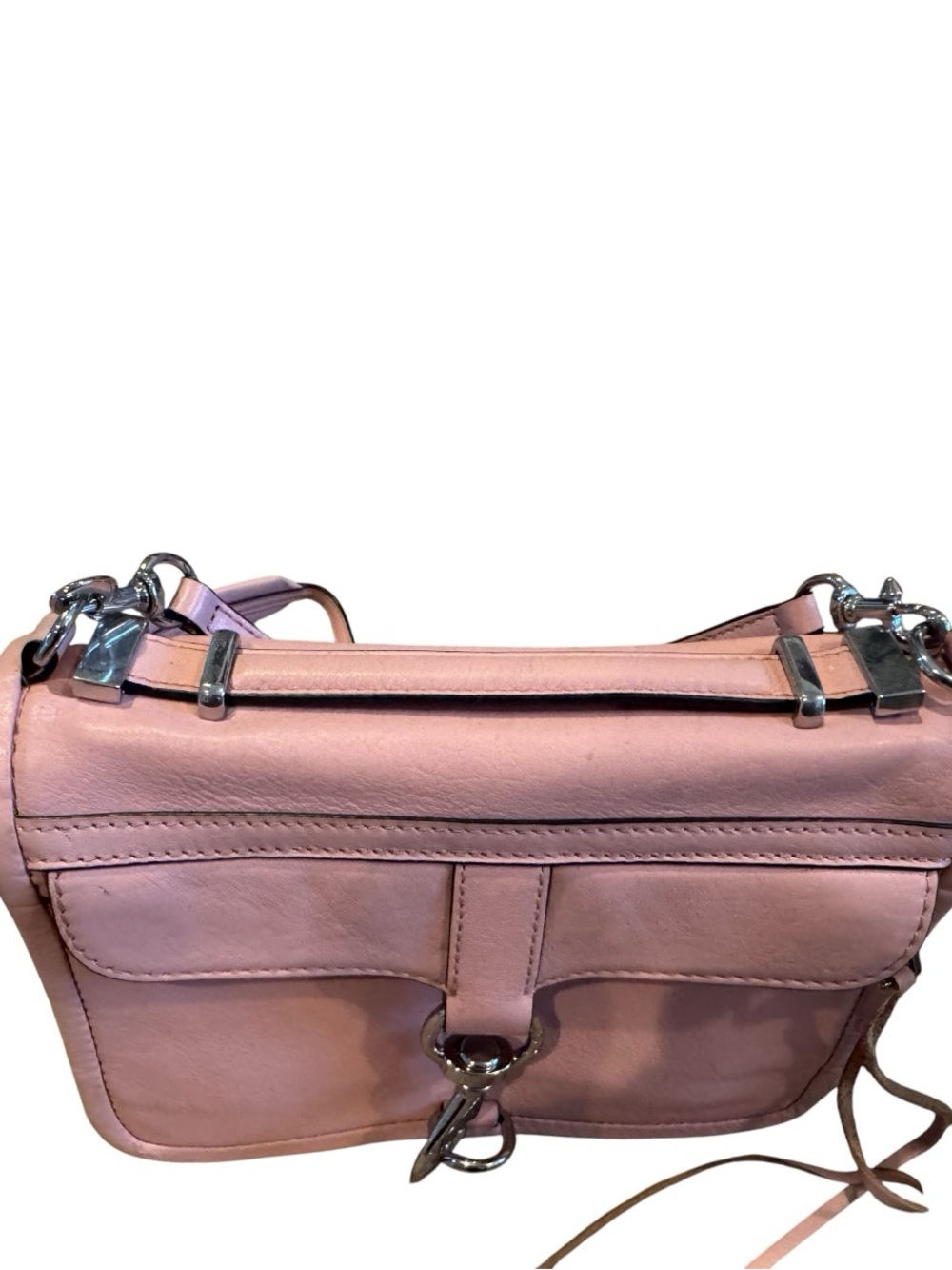 Rebecca Minkoff Blush Pink M.A.C Bowery Crossbody Leather Bag - Picture 11 of 11